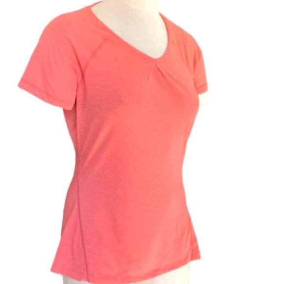 Eddie Bauer Short Sleeve V-Neck Tee Top Sz M Activewear/Athleisure #85K - Picture 1 of 8